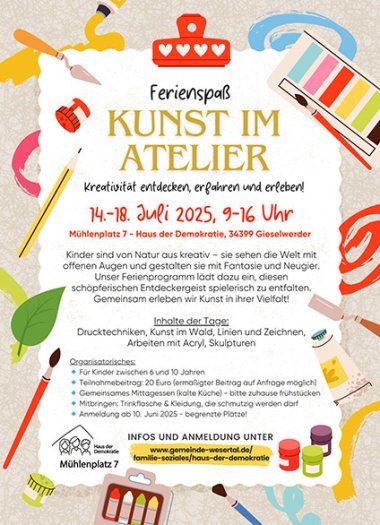 Ferienspaß "Kunst im Atelier" - 1