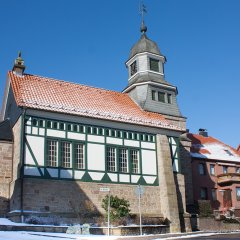 Kirche in der Wintersaison