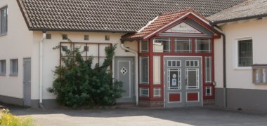 Eingang Dorfgemeinschaftshaus