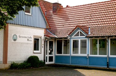 Eingang Dorfgemeinschaftshaus